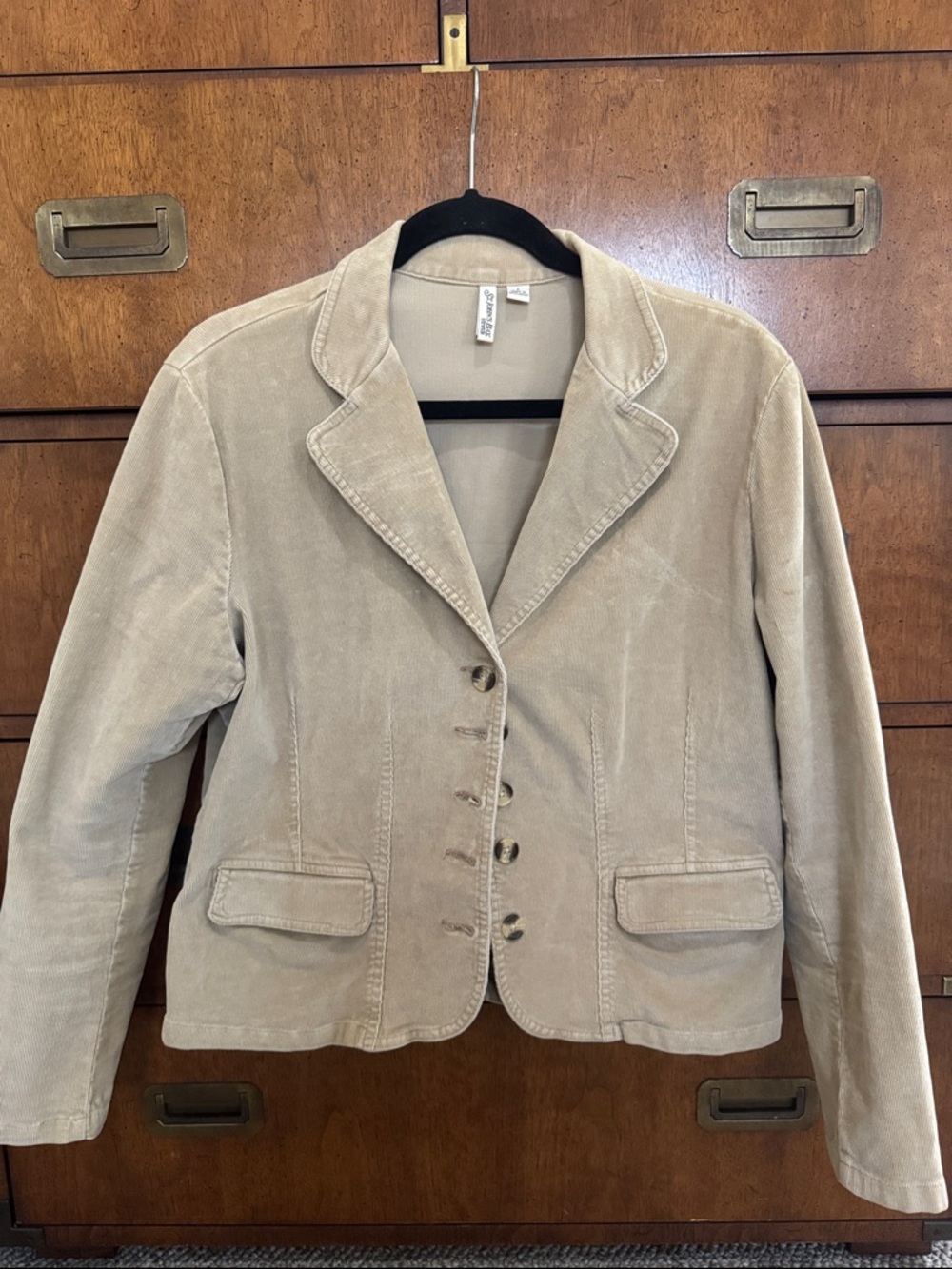 St. John's Bay Tan Corduroy Tailored Blazer